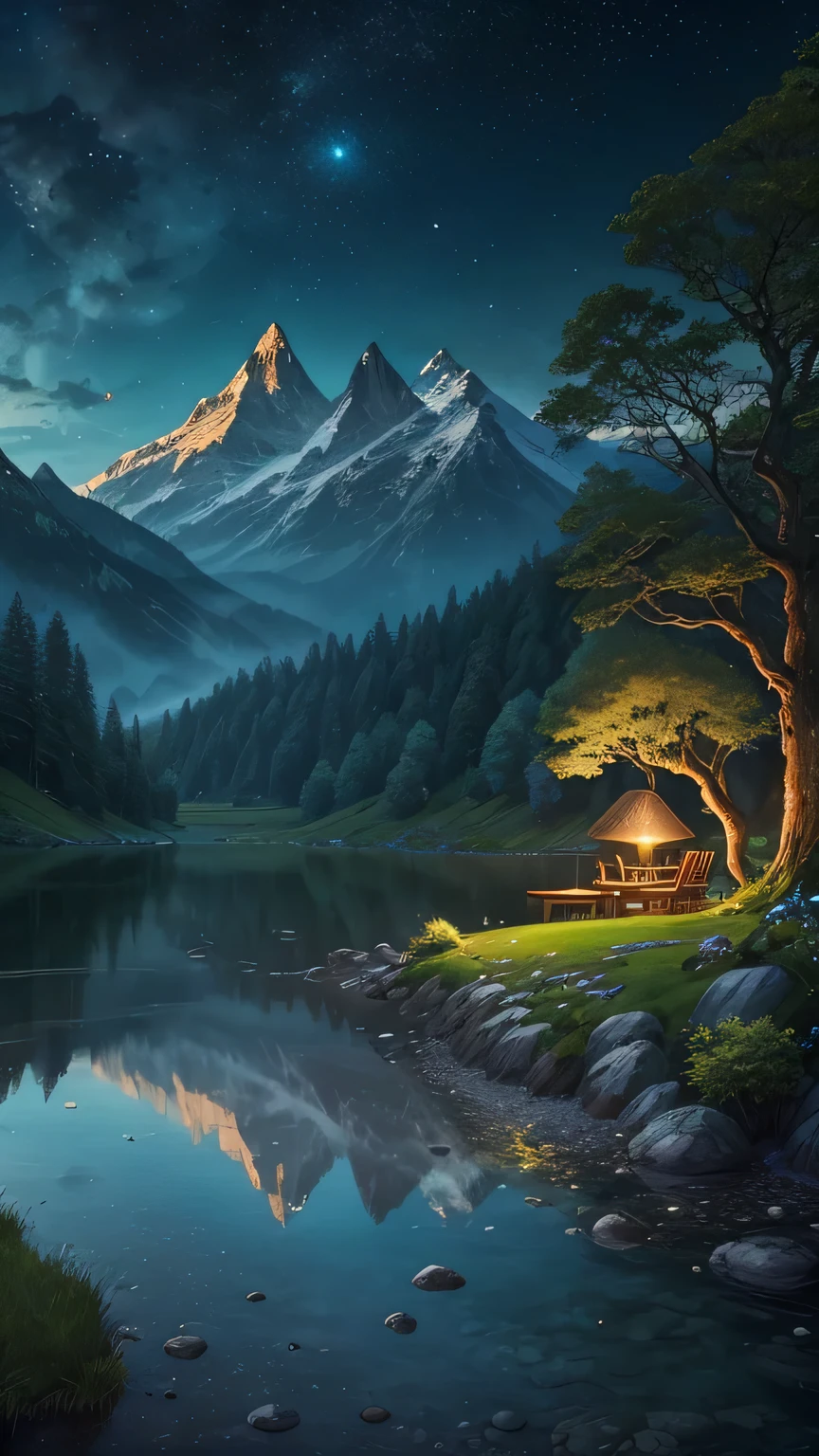 (best quality,4k,8k,highres,masterpiece:1.2),ultra-detailed,(realistic,photorealistic,photo-realistic:1.37),soothing,serene,tranquil,peaceful,calming,majestic,natural beauty,serenity of nature,in the embrace of nature,scenic beauty,peace of mind,comfort,relaxation,harmony,beautiful landscape with mountains and rivers,green lush forest,towering trees,blooming flowers,glistening water,gentle breeze,rays of sunlight,serene lake,mountain peaks,rolling hills,tranquil meadow,dreamy clouds,sparkling stars,twinkling night sky,fresh air,nature's healing power,whispering leaves,rippling streams,singing birds,peaceful silence,unspoiled beauty,escape from the noise of the city,harmony between man and nature,mother nature's embrace,calmness within nature,restorative energy of nature,breathtaking views,blissful atmosphere,tranquilizer for the soul,serenity in the wilderness,moments of solitude amidst nature,peaceful haven in the great outdoors,relaxing retreat within nature,harmony in nature's symphony,living in unity with nature,natural sanctuary,tranquility at its finest,nature's therapy,serene escape from the chaos,blissful sanctuary amidst the wild,calm oasis in nature's grandeur,serenity under open skies