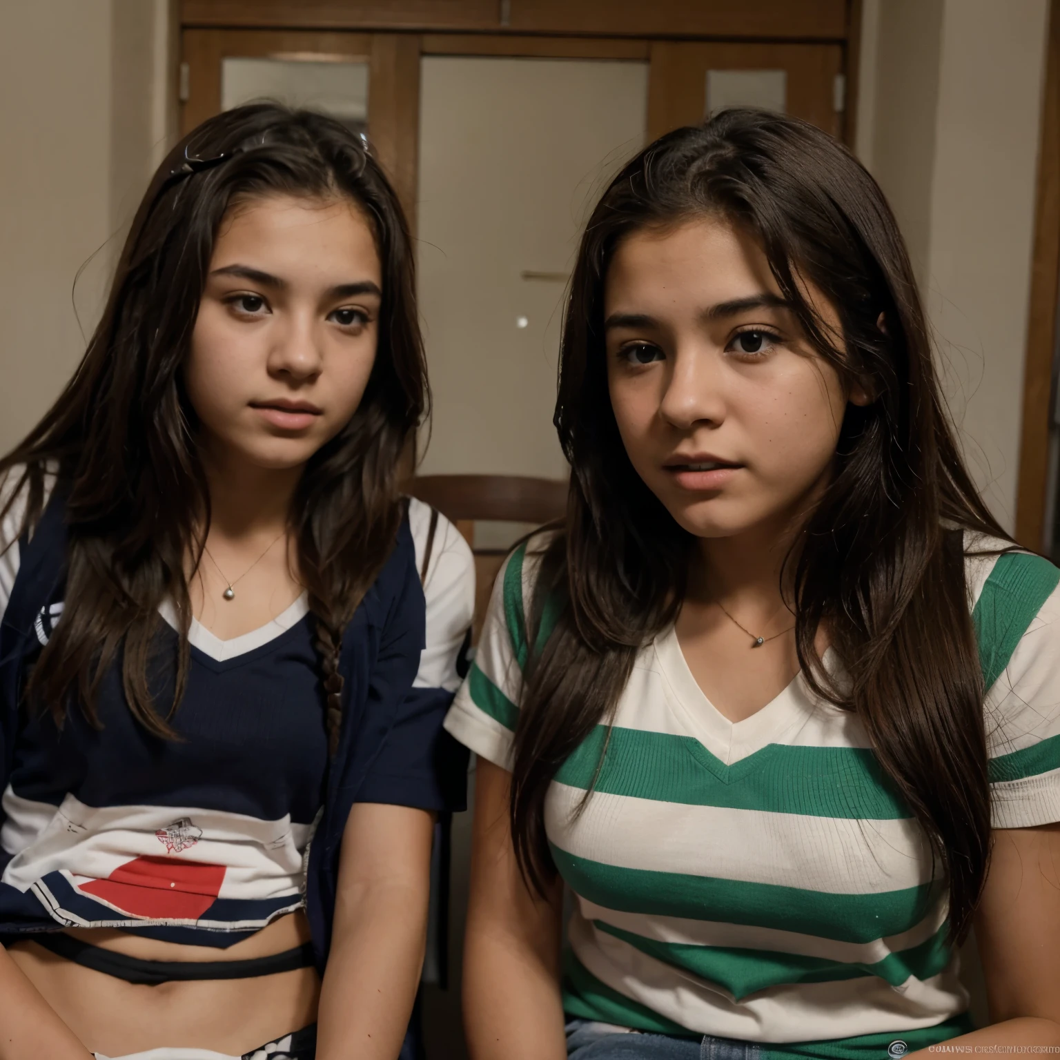 Imagen real de adolescentes de secundaria conversando paradas afuera de un colegio secundario