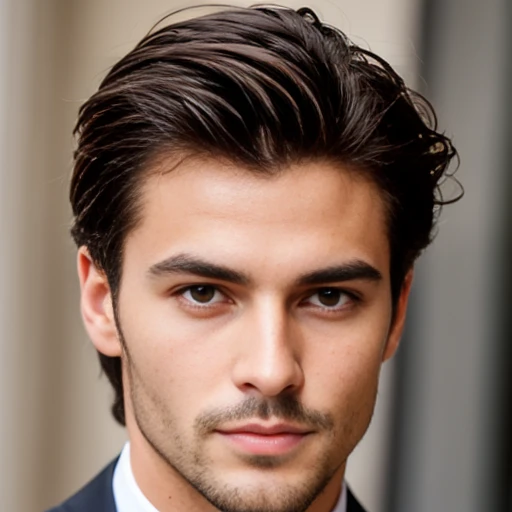 an Italian heartthrob, focus face