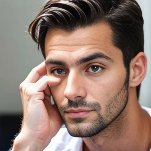 an Italian man, focus face
