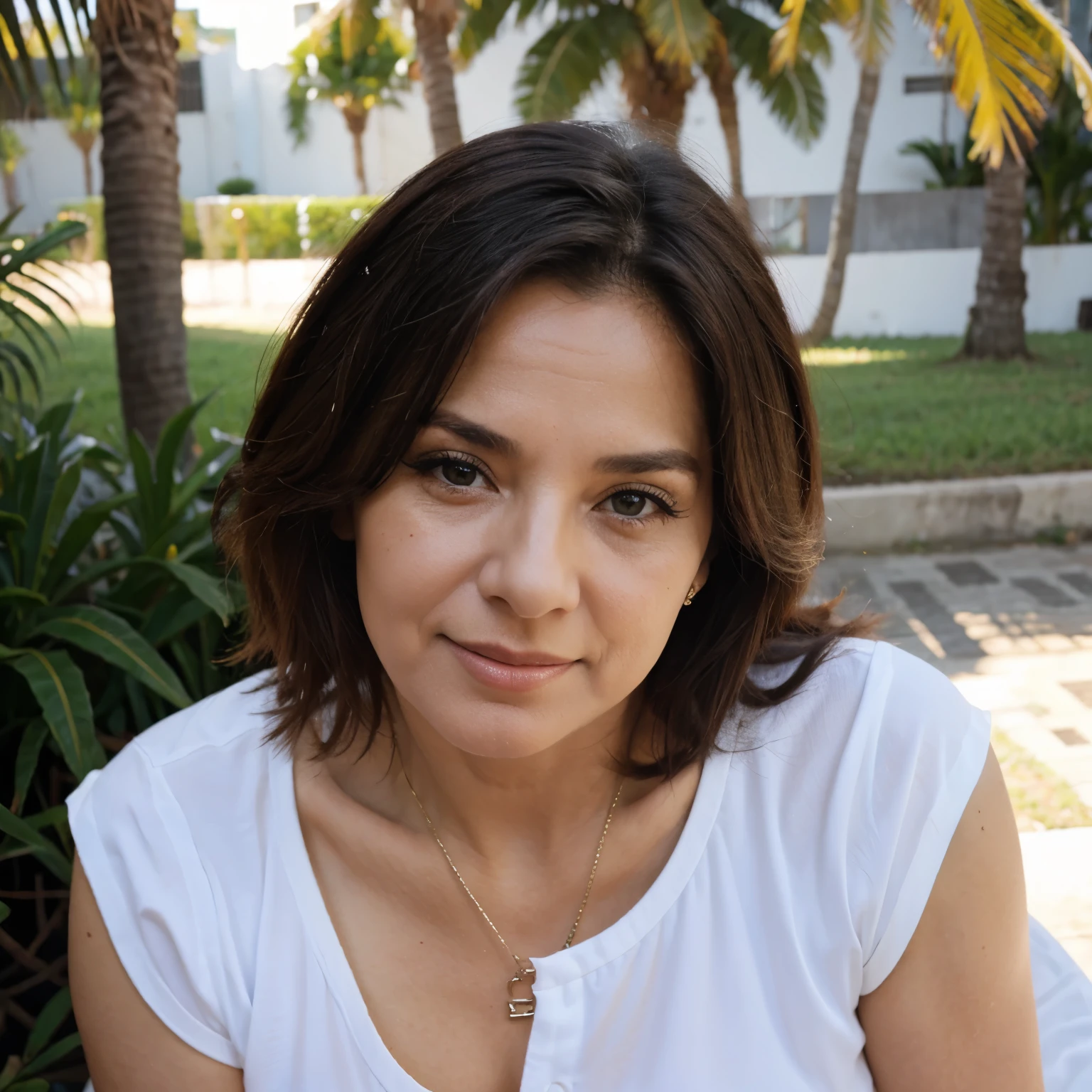 mulher com 70 anos numa cadeira
