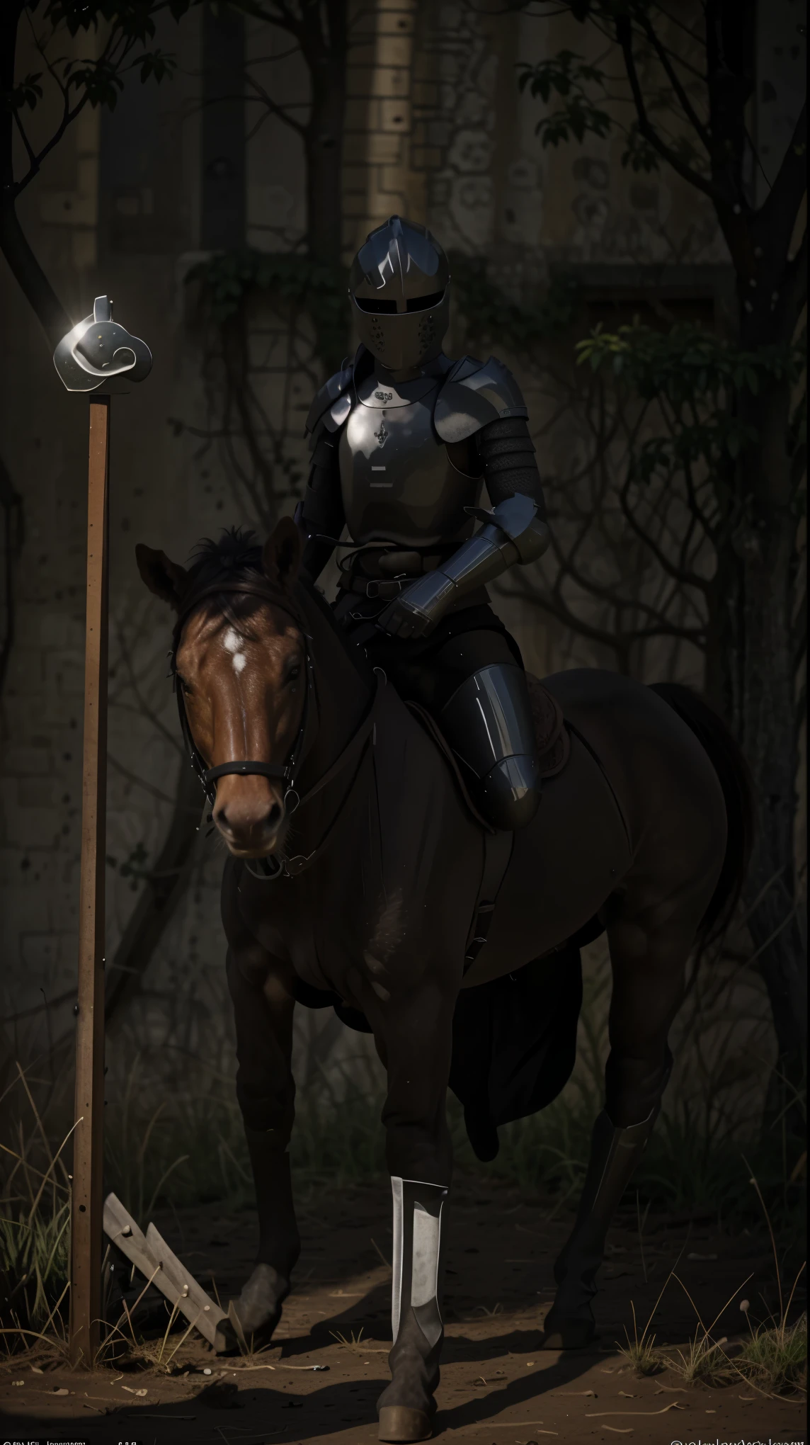 The tarot card. The Knight of wands tarot card has an animated inspired image of Knight of wands in a shining armor riding a horse as the cover image. `There is a label "Knight of wands" at the bottom of the card`. In the background is a plain dark gray backdrop. Stylish in the style of vector art on the board game card
Masterpiece of valiance: Behold the Knight of Wands, a daring hero on a steed, shining armor glistening under the sun. His determined gaze fixates on the horizon, spurring his loyal steed forward, ready to conquer obstacles and rescue the damsel in distress. This dynamic card symbolizes the achievement of objectives and the completion of tasks, motivating us to see projects through to the end. Knight of wands in a shining armor riding a horse to rescue a fair maiden.