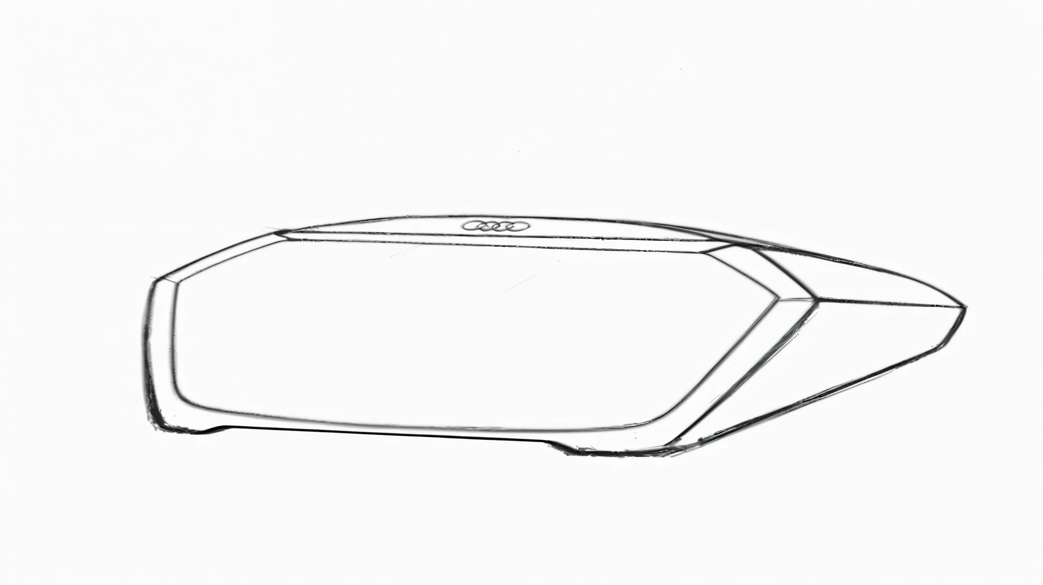 Please see the attached drawing, die erste datei, Make a realistic rendering from the sketch by taking inspiration from the other attached images. Es soll ein digitalen Wecker der Marke Audi darstellen, vor allen Dingen auf Audi Sport bezogen. Happy to add carbon elements.