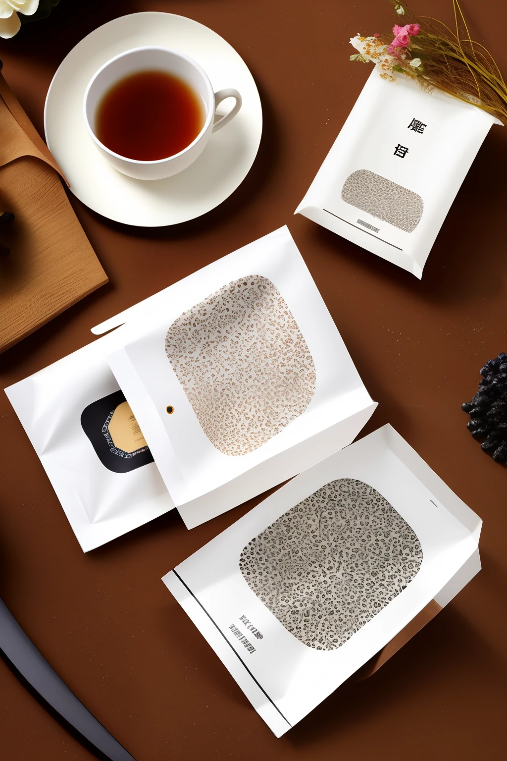 Creative Dunhuang-style tea packaging bags