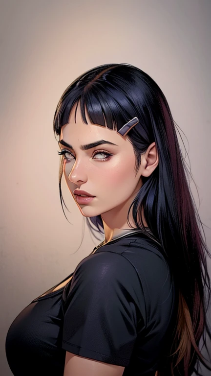 Hinata Hyuga, Uma Mulher Indiana Extremamente Realista, muito linda, Indiana, roupas Indians, Maquiagem Indiana,