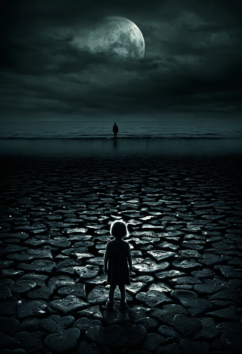 Turn these lyrics to a album cover to a death metam band "
The poison lingers in the air,
Stench of decay, we're unaware.
Creeping darkness swallows light,
Suffocating fear grips tight.
Loneliness, it gnaws at your soul,
Hopelessness, it takes its toll.
Despair consumes, it never parts,
Emptiness eats away our hearts.
Numbness blankets all we feel,
Apathy stifles, can't conceal.
But in the depths, a spark still glows,
Hope's the light that we'll disclose.
Loneliness, it gnaws at your soul,
Hopelessness, it takes its toll.
Despair consumes, it never parts,
Emptiness eats away our hearts.
Yet in the silence, a whisper's heard,
Promising peace, with every word.
Though darkness lingers, we'll find our way,
Into the dawn of a brand new day.
Loneliness, it gnaws at your soul,
Hopelessness, it takes its toll.
But from despair, we'll break apart,
Fill the emptiness in our hearts.
Loneliness!
Hopeless!"