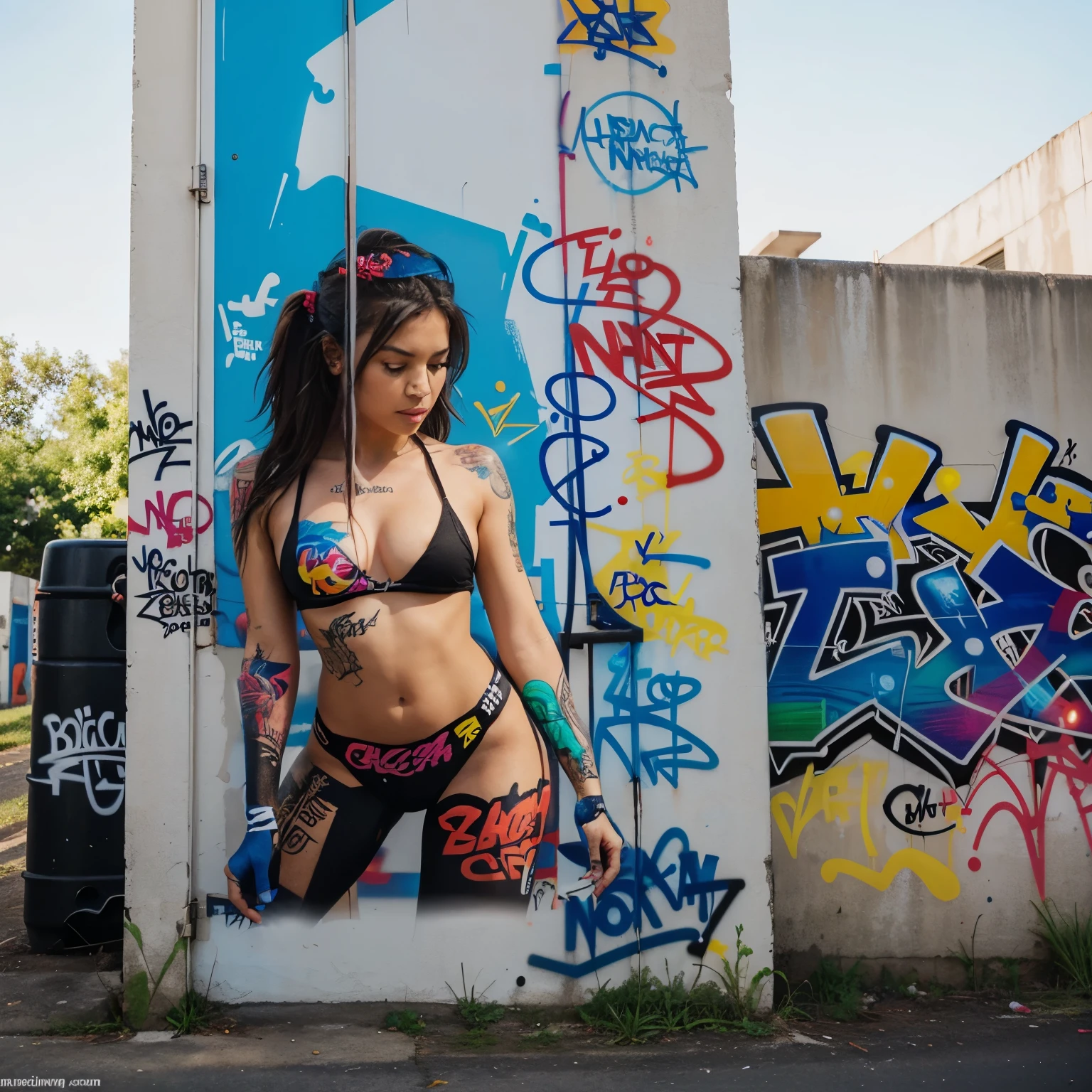 Create graffiti contain word of "LIFE IS NOT A COMPETITION"