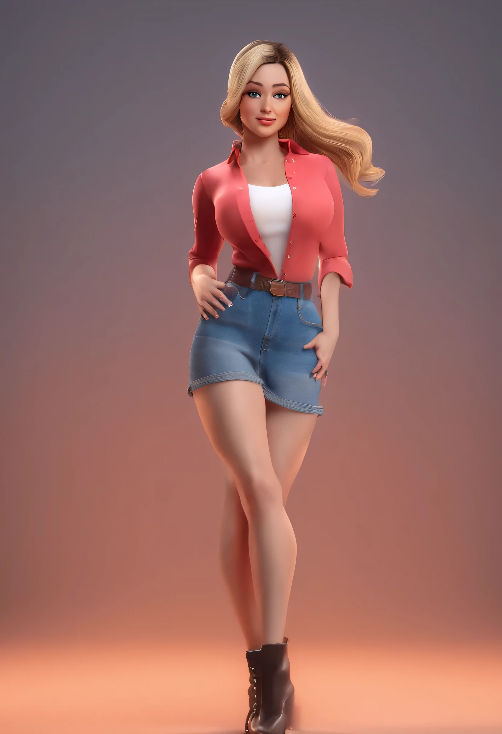Pretty girl with big breasts