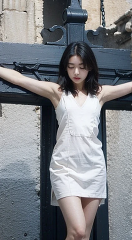 masterpiece,One girl,alone, Crucifixion