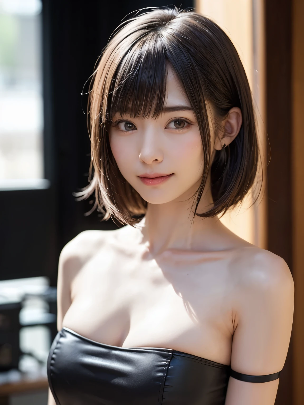 (software:1.8、masterpiece, highest quality),1 girl, alone, hyper Realistic, Realistic,Realistic, Looking at the audience, Light brown eyes:1.4,Brunette Short Bob Hair with highly detailed shiny hair, Brightly colored winter clothes, Lepangas:1.4), Outdoor, Mouth closed, Upper Body、big chest eye、eyelash、{Hugeな|big chest|Hugeなな|Mega} whole :2, chestの谷間:2、(((big chest eye、Short Bob Hair、Highlights from Students、Looking at the audience、She is very beautiful and cute、Show me your ears、Long neck、smile、Close your mouth and smile、Bangs and beautiful teeth)))、Ideal body type、(A very beautiful pure white background with nothing in it:1.6)、美しいLong neck:1.4、(({Huge|big|Hugeな|Mega} chest, chestの谷間:2、Upper Bodyは服を着ていない:1.6))、(((Portraiture:2)))、Perfect Anatomy