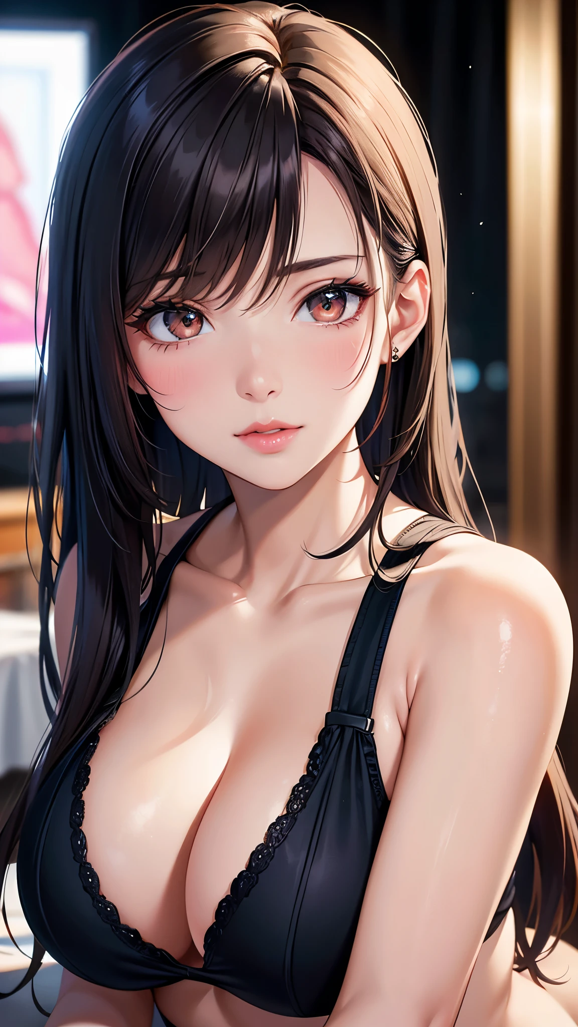 (best quality: 1.2), solve it completely, (actual, actual photo: 1.37), portrait, 8K RAW photograph, Career Arrest, UHD and beautiful, Image wallpaper, super detailed, Large file size, Ultra-detailed beautiful girl, Very detailed face, Ultra-detailed eyes, Contoured eyes, The skin texture is delicate, Each feature is carefully displayed, Fine finger contours, The shape of the nose is very precise, Expressive lips, Sexy lips, super-detailed lips, perfect anatomy, The background is not blurred, A story, twenties, cute girl, actual, super detail, UHD, Octane Render,