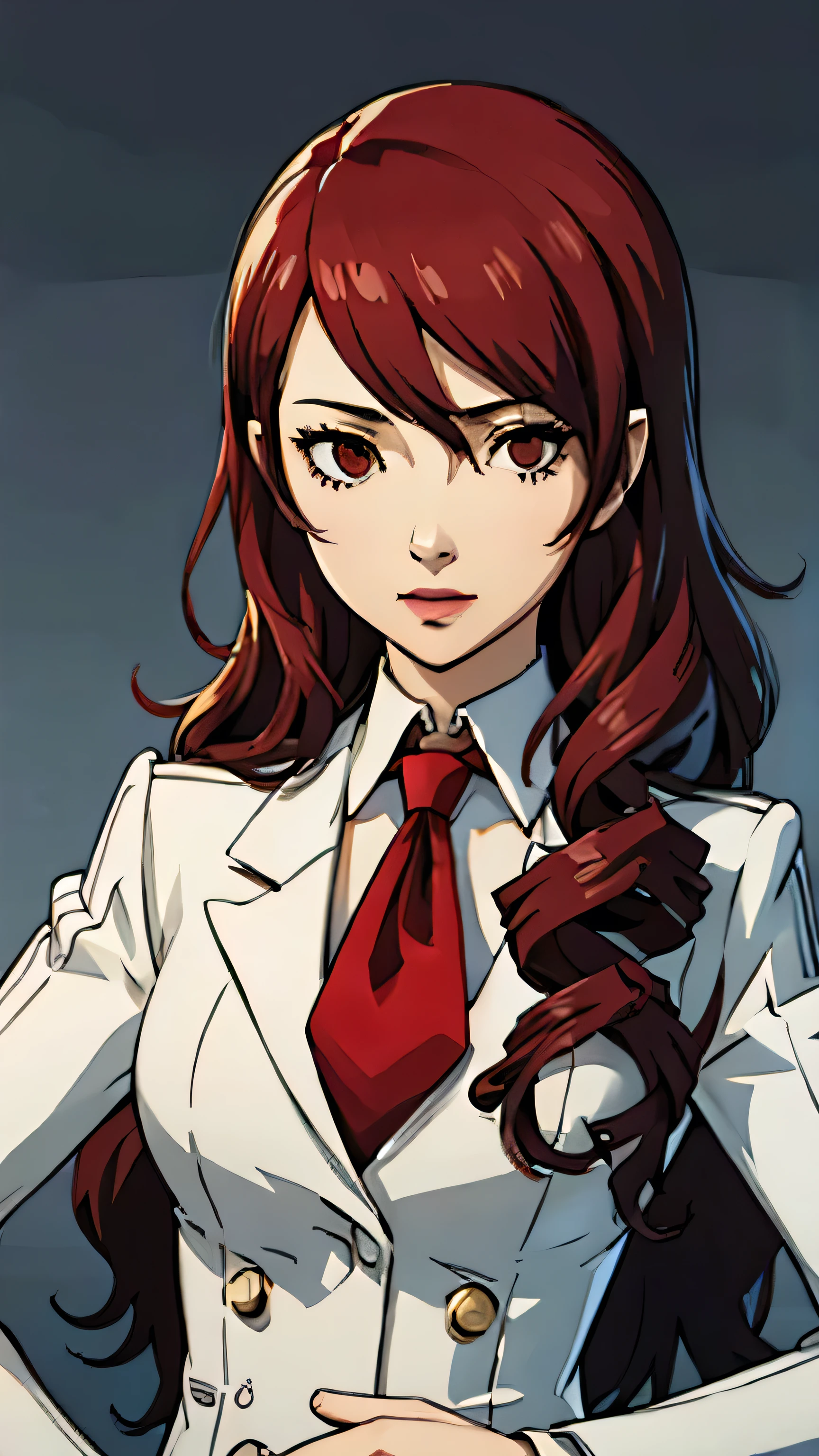 Mitsuru kirijo, portrait, suit, tie, 