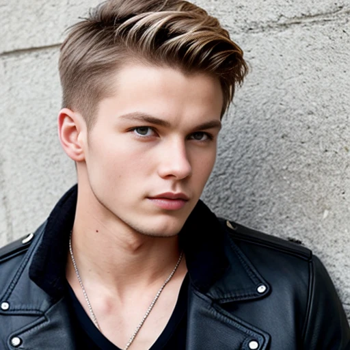 young bad boy Norway man focus on face