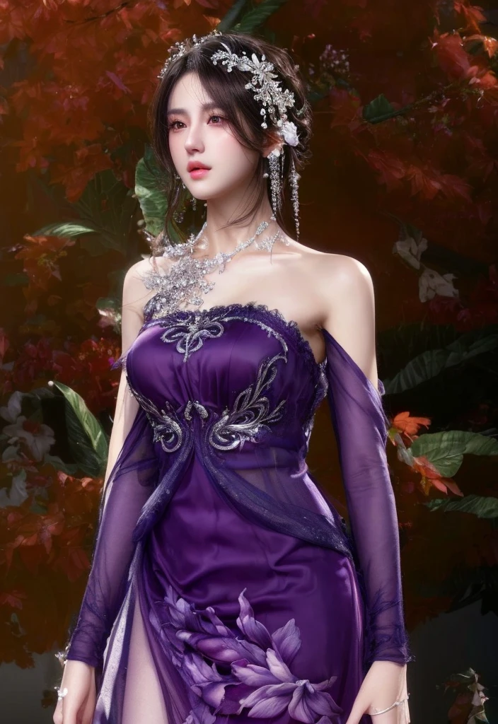 (masterpiece, best quality, extremely detailed 8k, ultra hd, ultra-detailed, highly detailed, highly realistic, ultra-realistic, photo realistic), (1girl:1.5), (detailed realistic skin), (realistic big breasts), (pink lipstick), slender abs,