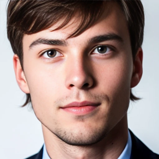 young powerful Norway man focus on face