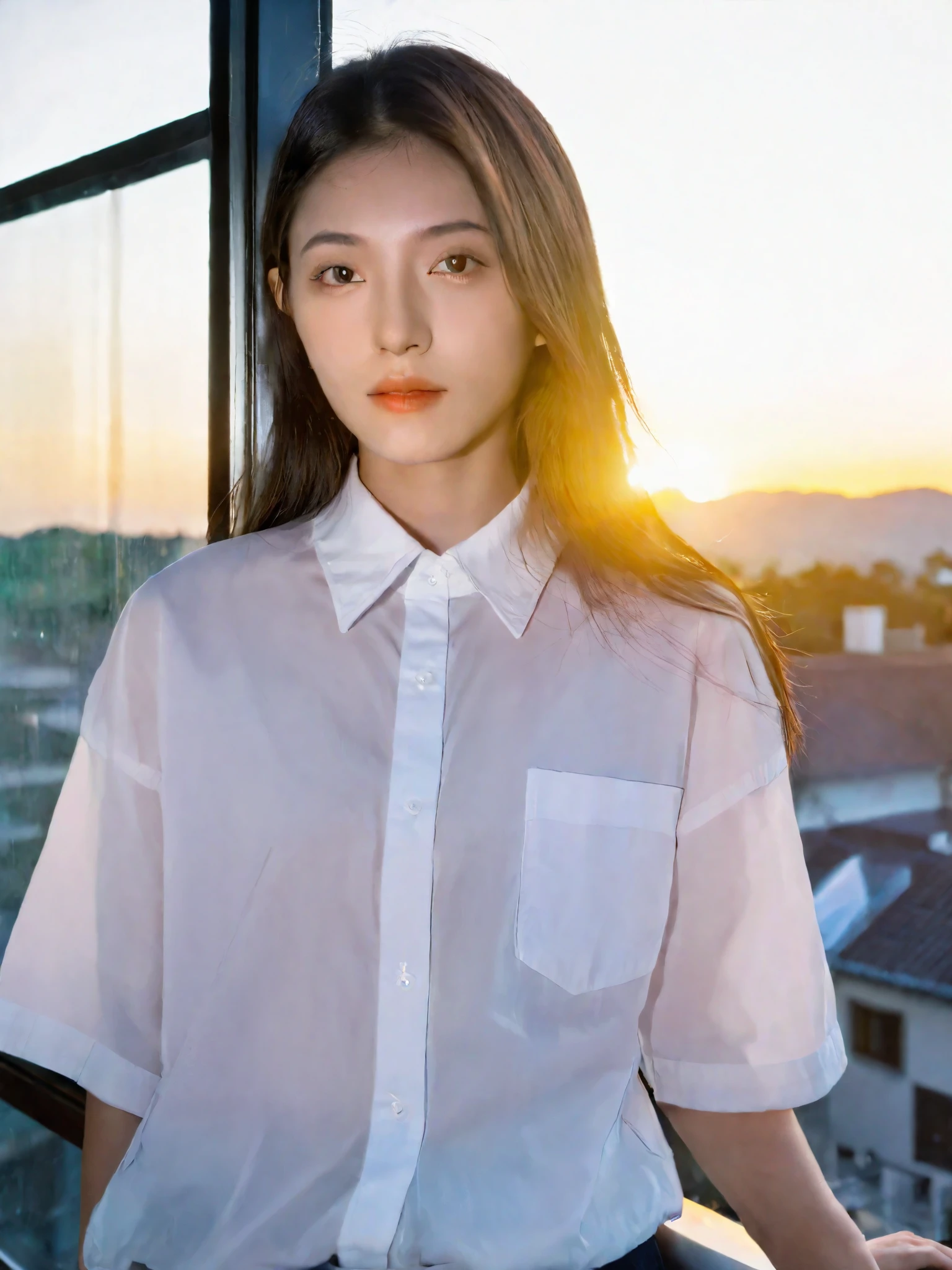 アナログフィルム写真のmasterpiece ショートヘアの少女,Thin white shirt,浜田英明がPentax 67IIandKodak Portraを使用して撮影, 夕暮れ時に校舎の教室にいる幽霊のgirl(1.1)and、Her lover male middle school student(1.2)、Sunset light coming in through the window、Sunset light reflecting off indoor walls and floor、幽霊のgirlは青白く輝いています(1.1),、幽霊のgirl=girl(1.1), 日本のgirl(1.1), She's floating in the air(1.1)、幽霊のgirlは透明な背景を持つ半透明の人物です(1.1)、幽霊のgirlは輝く金色の目をしています(1.1), girlは半透明です(1.1), People with transparent backgrounds(1.1), 半透明の身体をもつgirl(1.1), 半透明の学校の制服を着ているgirl(1.1), girlの体は背景を透過している(1.1), Ghost Girl Is a Junior High School Girl(1.1)、幽霊のgirlは制服を着たgirlです(1.1)、girlは幼い顔をしている(1.1), girlは小さな顔をしています(1.1)、Natural Permaron Hair(1.1), Cute Uniform(1.1)、Big eyes(1.1)、Luminous body(1.1)、Slender and small breasts(1.1)、I'm staring at you(1..1)、Junior high school boy in uniform(1.2)、大切な愛を持つ幽霊のgirlを見ている中学生の男の子(1.2)、Japan male junior high school student(1.2)、masterpiece、Transparency of the entire screen、Photo Effects, 1girl, 1 Boy, highest quality, Real, Photorealistic, Natural, highest quality, masterpiece, Very delicate and beautiful, Very detailed, Fine Details, Ultra-detailed, High resolution, Very detailed, Real, Ultra high definition, highest quality, Ultra high definition, High-resolution textures,