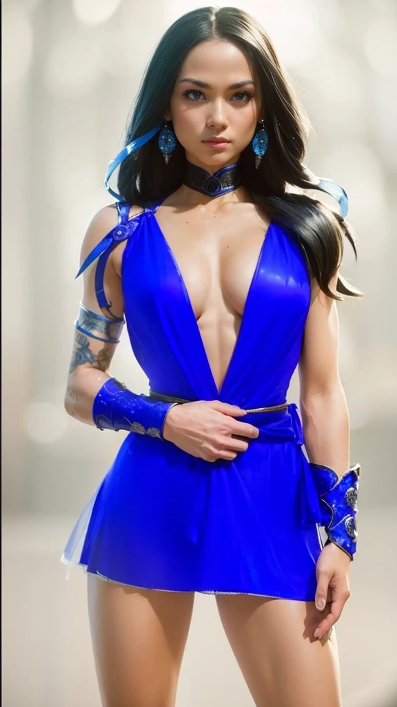 Kitana (melhor qualidade,ultra-detalhado),(realista:1.37), rosto lindo e detalhado, textura ultra-realista, rosto delicado, athletic body, cores vivas. High definition, 8k