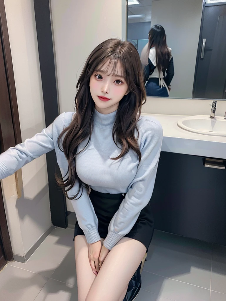 masutepiece, Best Quality, Illustration, Ultra-detailed, finely detail, hight resolution, 8K Wallpaper, Perfect dynamic composition, Beautiful detailed eyes,short bob, mid-chest, Natural Color Lip, Random and sexy poses,Smile,26 years girl、Colossal tits、Examination room、Red High-Neck Sweater: A cozy red sweater with a high neckline, perfect for chilly days. It adds warmth and style to your ensemble. Navy Blue Pencil Skirt: A classic and elegant choice. The pencil skirt typically falls just below the knee, creating a flattering silhouette1. Sheer Stockings: These delicate stockings add a touch of sophistication. They’re lightweight and perfect for pairing with skirts or dresses.doctor coat Blue High-Heeled Shoes: Elevate your look with blue high-heeled shoes. They elongate your legs and add a polished touch. Brown Hair: Your natural hair color complements the overall outfit. It’s versatile and goes well with various styles. White Coat (Like a Doctor): The white coat adds a professional touch, reminiscent of a doctor’s attire. It’s a symbol of authority and expertise.