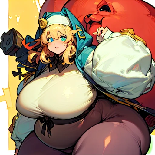 Bridget　Guilty Gear　For obesity　Very fat　　round face　Chubby　Plump