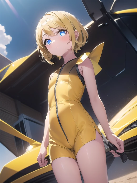 kagaminerina, rin kagamine, cabello corto, blue eyes, pelo rubio,
ROMPER dress, arco, mangas cortas, volantes, mangas separadas, mangas con volantes, mangas negras, adorno para el pelo, cinta, dos colas, hair arco, hair cinta, Pinza para el cabello, flequillo barrido, (fusion suit:1.5),
ROMPER looking at viewer,
ROMPER outdoors,
ROMPER (Obra maestra:1.2), mejor calidad, high resolution, fondo de pantalla de unidad 8k, (illustration:0.8), (hermosos ojos detallados:1.6), cara extremadamente detallada, Perfect lighting, CG extremadamente detallado, (manos perfectas, perfect anatomy),