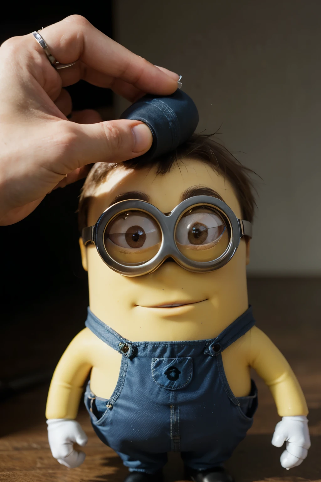 X-ray of a yellow minion from the cartoon Despicable Me
