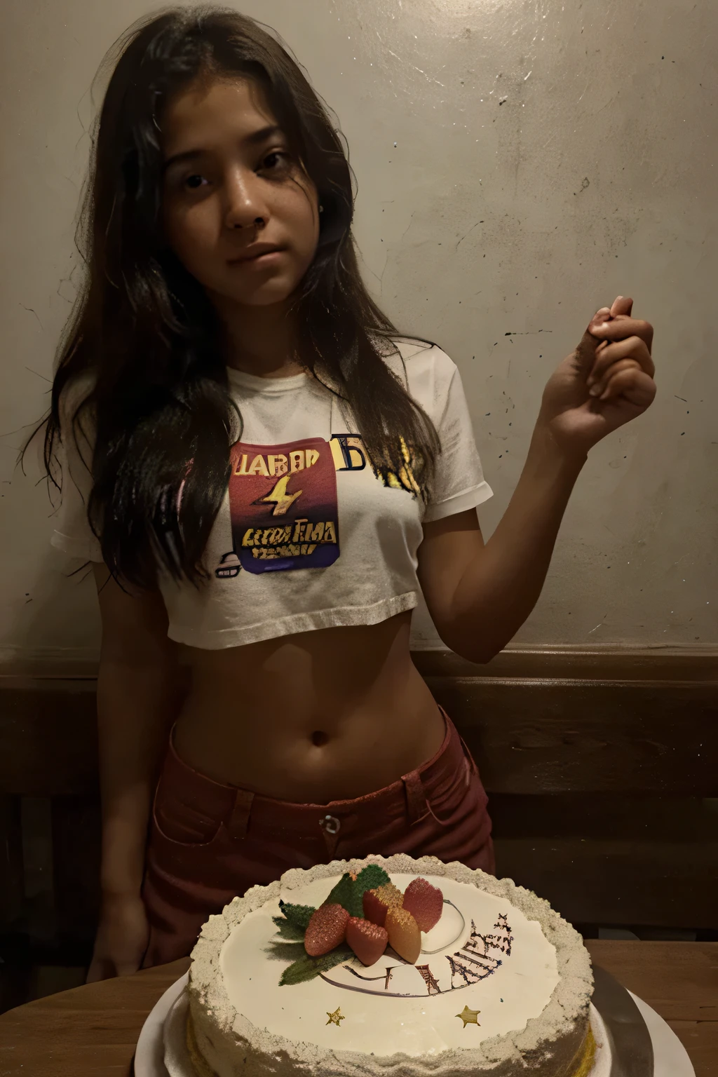 8k, extremely high quality, Ultra Detalhes, Hispanic girl, curtindo uma noite de cinema em casa, cercado por cobertores aconchegantes e lanches, relaxamento e entretenimento.