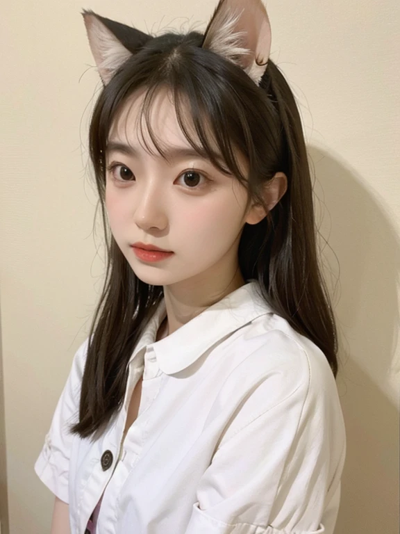 cat, girl,
