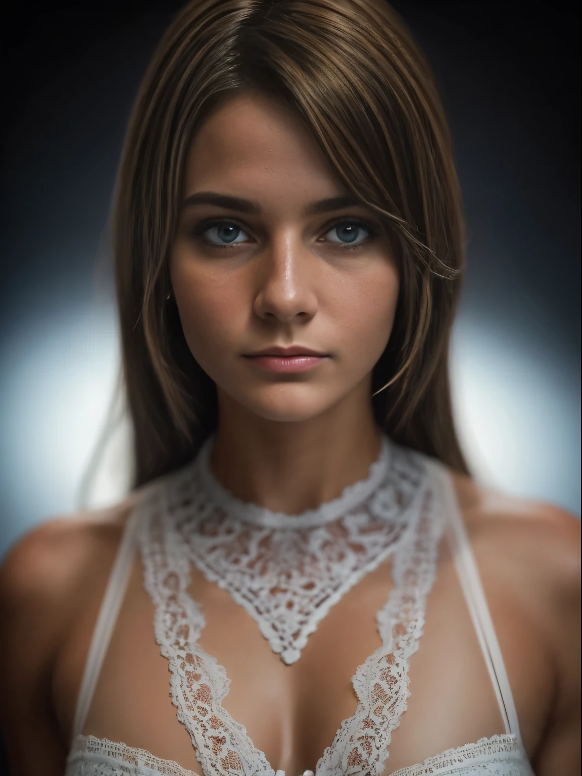 masterpiece, beautiful German girl, blonde 17 years old, white skin, city center, lace bra transparent, very detailed, spectacular lighting, digital art trends on Artstation 8k HD, detailed skin texture, super detailed, realistic skin texture, electric hinge, best quality, ultra-high resolution, (accuracy: 1.4), High resolution, detailed photo in raw format, sharp, Lee Jeffries, Nikon d850 film, stock photo, 4 cameras, Kodak portra 400 f1.6 lens, saturated colors, ultra-realistic textures, spectacular lighting, unrealistic trends on the artstation cinestill 800.,