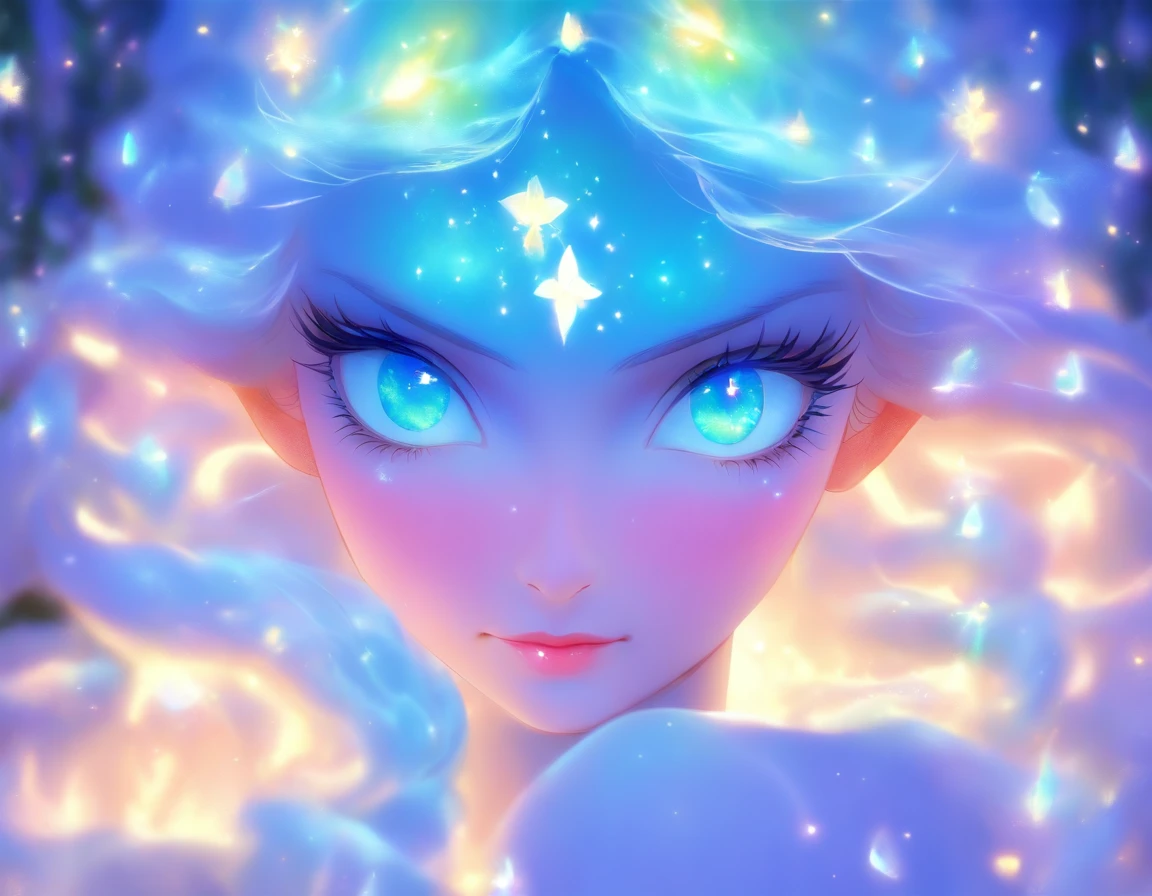 ethereal beauty, Galadriel, beautiful painting in fantasy style., inspired by Nene Thomas, ethereal fairytale, inspired by Edward Robert Hughes, Oil painting in fantasy style, ethereal!!!!!!!, ethereal!!!, , ethereal fantasy, Best quality, Alien Girl, Transparent skin, Beautiful detailed eyes,beautiful detailed lips,Exotic Features,long eyelashes,shiny iridescent hair,luminous opal accessories,ethereal presence,middle, mystical background,Fairytale landscape,Portraits,dark,contrasting colors,soft,Subtle lighting effects"(NFV:1.3)