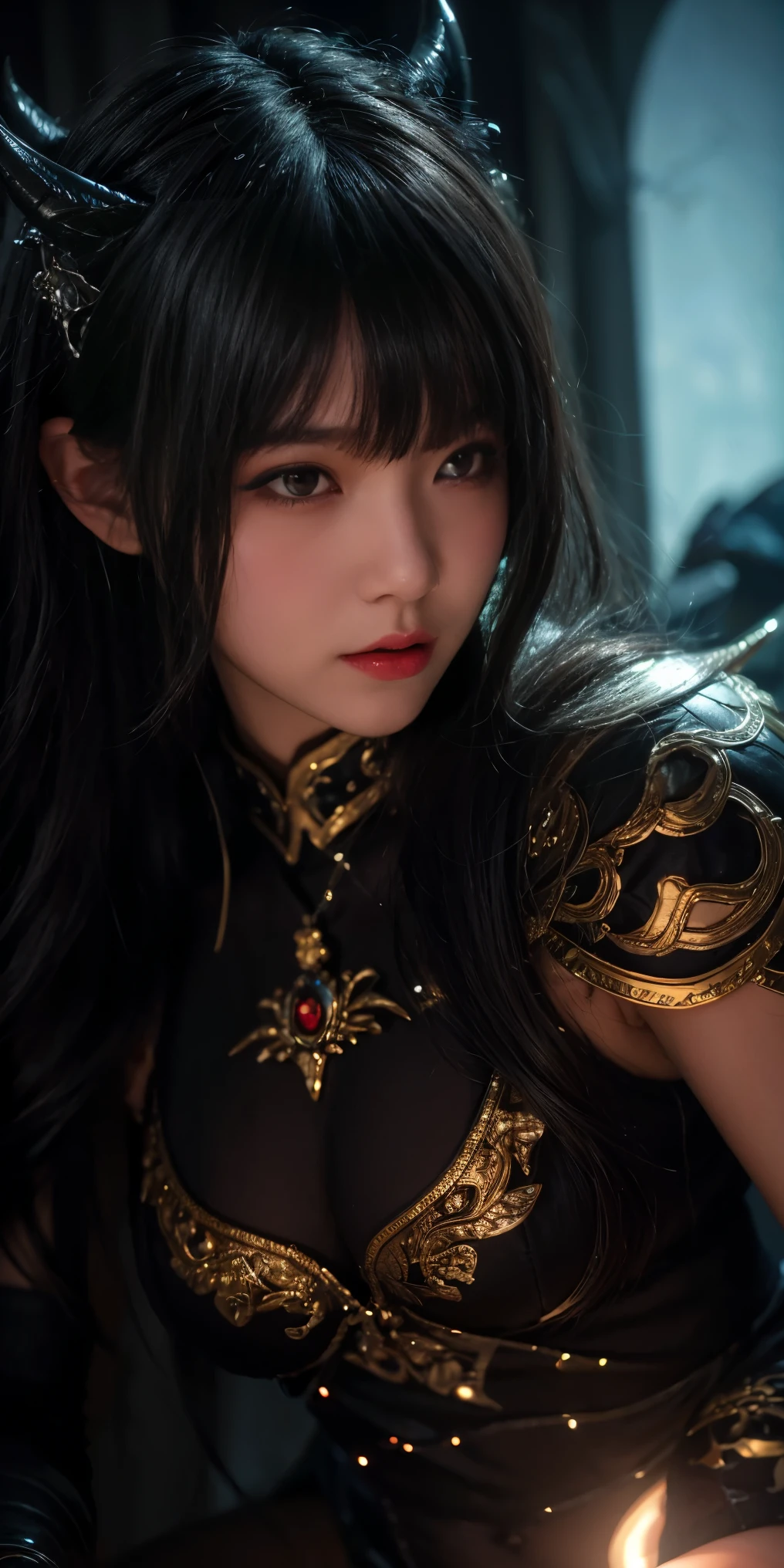 OK、(Best illustrations)、8k resolution、Intricate details、最high quality、Realistic、Very detailed、Best lighting、Best Shadow、Soft lighting、Ultra HD、Dungeons and Dragon、Dungeons、devil'daughter Tentacle Sex, (Lots of alien tentacles:1.2), Torn, excessively, tears, detaiils, (Multiple Inserts:1.2) 、Necromancer、night、magic、Dark Style、Succubus、devil'daughter、Bat Wings,(((devil horns)))、((((Black-rimmed round glasses))))、(((Huge breasts)))、devil'tail、(Red eyes glow:1.6)、masterpiece、Beautiful Face、Tyndall effect、photographリアル、(High resolutionスキン:1.2)、8KUHD、Digital SLR、high quality、photograph、High resolution、 Absurd、Ponytail Distortion、The optimal ratio is four fingers to one thumb.、最High resolution、1 girl、hair ornaments、necklace、gem、Beautiful expression、Body Up、Big breasts are important、Tight waist、Wide ass、Tyndall effect、Realistic、(High resolutionスキン:1.2)、