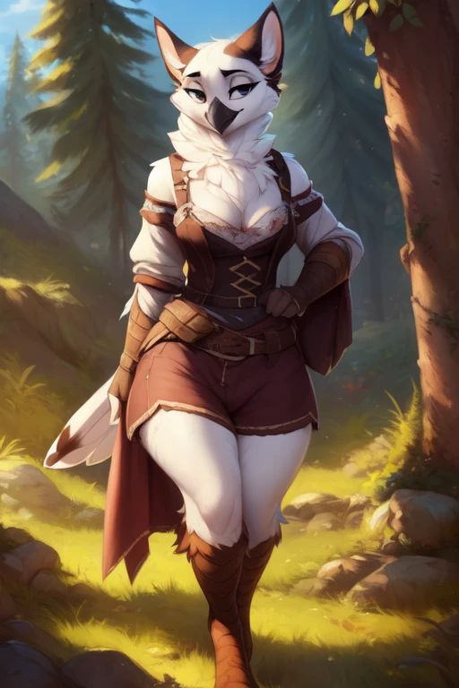 feral:1.2),(walkingwake:1.3), female focus, 8k wuality, ultra realistic, 3d render, digital art, beautiful and detailed portrait of a female owl, hi res,soft shading,good anatomy, feathered tail, (posing:1.3), (soft shading), 4k, hi res, ((detailed face, detailed)), by zackarry911, by zaush, (by personalami:0.5), looking at viewer, uploaded on e621, explicit content, 3d, cutesexyrobutts, hioshiru, (bastika, cutesexyrobutts, hioshiru), ((masterpiece)), ((best quality)), ((cinematic lighting)), ((countershading)), ((detailed background)), y kenket, Ross Tran, ruan jia, zaush, foxovh, by Zackary911, by hyattlen, by teranen, by fumiko, by Pixelsketcher, by Bayard Wu, by Thomas Benjamin Kennington, by Einshelm, by Kilinah, by Coffeesoda, by Hioshiru, by fluff-kevlar, by r-mk, owl, medieval, fantasy, neck fluff, neck fur, solo, fantasy, rogue, female, Avian, (((timid, seductive))), neck tuft, big eyes, Feathers, winged arms, bird feets, bird feather tail, outdoors, anthro, thick thighs, wide hips, teasing, wide hips, huge thighs, slightly chubby, clothed, cleavage, big hips, curvy, close up, big thighs, bottom-heavy, standing,