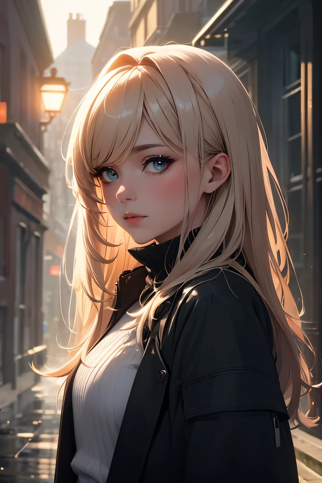 best quality,4k,highres,masterpiece:1.2,ultra-detailed,realistic,photorealistic:1.37,Tyndall Effect,portrait,soft lighting,misty atmosphere,ethereal,blurred background,delicate details,subtle colors,luminous glow,sparkling highlights