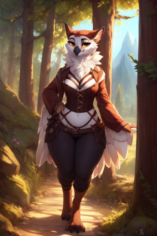 feral:1.2),(walkingwake:1.3), female focus, 8k wuality, ultra realistic, 3d render, digital art, beautiful and detailed portrait of a female owl, hi res,soft shading,good anatomy, feathered tail, (posing:1.3), (soft shading), 4k, hi res, ((detailed face, detailed)), by zackarry911, by zaush, (by personalami:0.5), looking at viewer, uploaded on e621, explicit content, 3d, cutesexyrobutts, hioshiru, (bastika, cutesexyrobutts, hioshiru), ((masterpiece)), ((best quality)), ((cinematic lighting)), ((countershading)), ((detailed background)), y kenket, Ross Tran, ruan jia, zaush, foxovh, by Zackary911, by hyattlen, by teranen, by fumiko, by Pixelsketcher, by Bayard Wu, by Thomas Benjamin Kennington, by Einshelm, by Kilinah, by Coffeesoda, by Hioshiru, by fluff-kevlar, by r-mk, owl, medieval, fantasy, neck fluff, neck fur, solo, fantasy, rogue, female, Avian, (((timid, seductive))), neck tuft, big eyes, Feathers, winged arms, bird feets, bird feather tail, outdoors, anthro, thick thighs, wide hips, teasing, wide hips, huge thighs, slightly chubby, clothed, cleavage, big hips, curvy, close up, big thighs, bottom-heavy, standing, close up,
