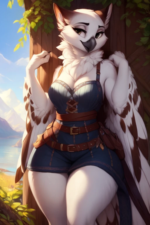 feral:1.2),(walkingwake:1.3), female focus, 8k wuality, ultra realistic, 3d render, digital art, beautiful and detailed portrait of a female owl, hi res,soft shading,good anatomy, feathered tail, (posing:1.3), (soft shading), 4k, hi res, ((detailed face, detailed)), by zackarry911, by zaush, (by personalami:0.5), looking at viewer, uploaded on e621, explicit content, 3d, cutesexyrobutts, hioshiru, (bastika, cutesexyrobutts, hioshiru), ((masterpiece)), ((best quality)), ((cinematic lighting)), ((countershading)), ((detailed background)), y kenket, Ross Tran, ruan jia, zaush, foxovh, by Zackary911, by hyattlen, by teranen, by fumiko, by Pixelsketcher, by Bayard Wu, by Thomas Benjamin Kennington, by Einshelm, by Kilinah, by Coffeesoda, by Hioshiru, by fluff-kevlar, by r-mk, owl, medieval, fantasy, neck fluff, neck fur, solo, fantasy, rogue, female, Avian, (((timid, seductive))), neck tuft, big eyes, Feathers, winged arms, bird feets, bird feather tail, outdoors, anthro, thick thighs, wide hips, teasing, wide hips, huge thighs, slightly chubby, clothed, cleavage, big hips, curvy, close up, big thighs, bottom-heavy, standing, close up,
