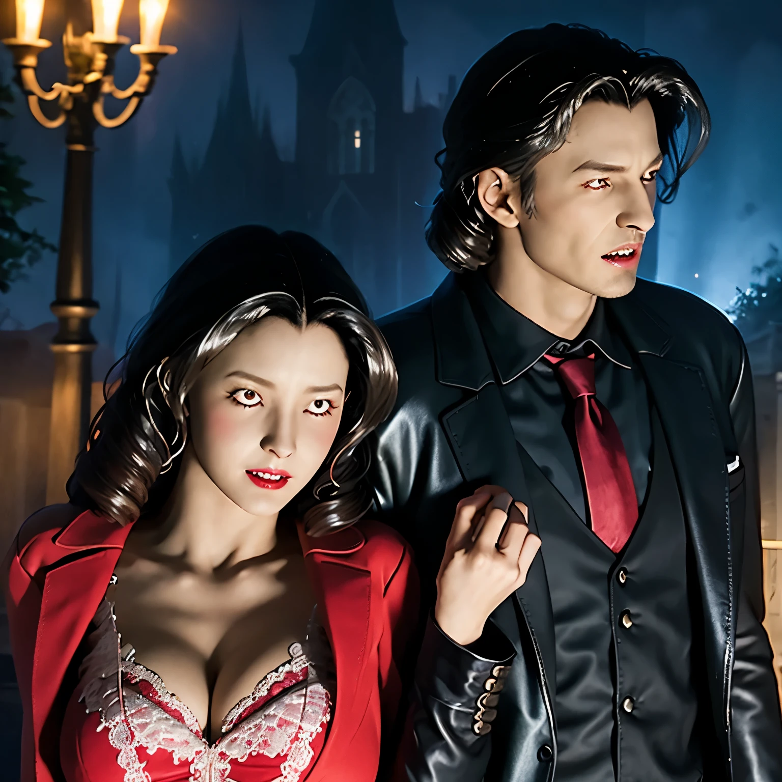 arafed woman in a dress and a vampire man in a suit, vampire fashion, vampires fantasy, Gothic romance, vampires, vampire, Emma Andievska, Dark romance, Galen Dala, Dracula, scary vampire, Eddie Zandt, by Mika Klein, count Dracula, victorian vampire, carmilla vampire, woman vampire,arafed woman in a dress and a vampire man in a suit, vampire fashion, vampires fantasy, Gothic romance, vampires, vampire, Emma Andievska, Dark romance, Galen Dala, Dracula, scary vampire, Eddie Zandt, by Mika Klein, count Dracula, victorian vampire, carmilla vampire, woman vampire