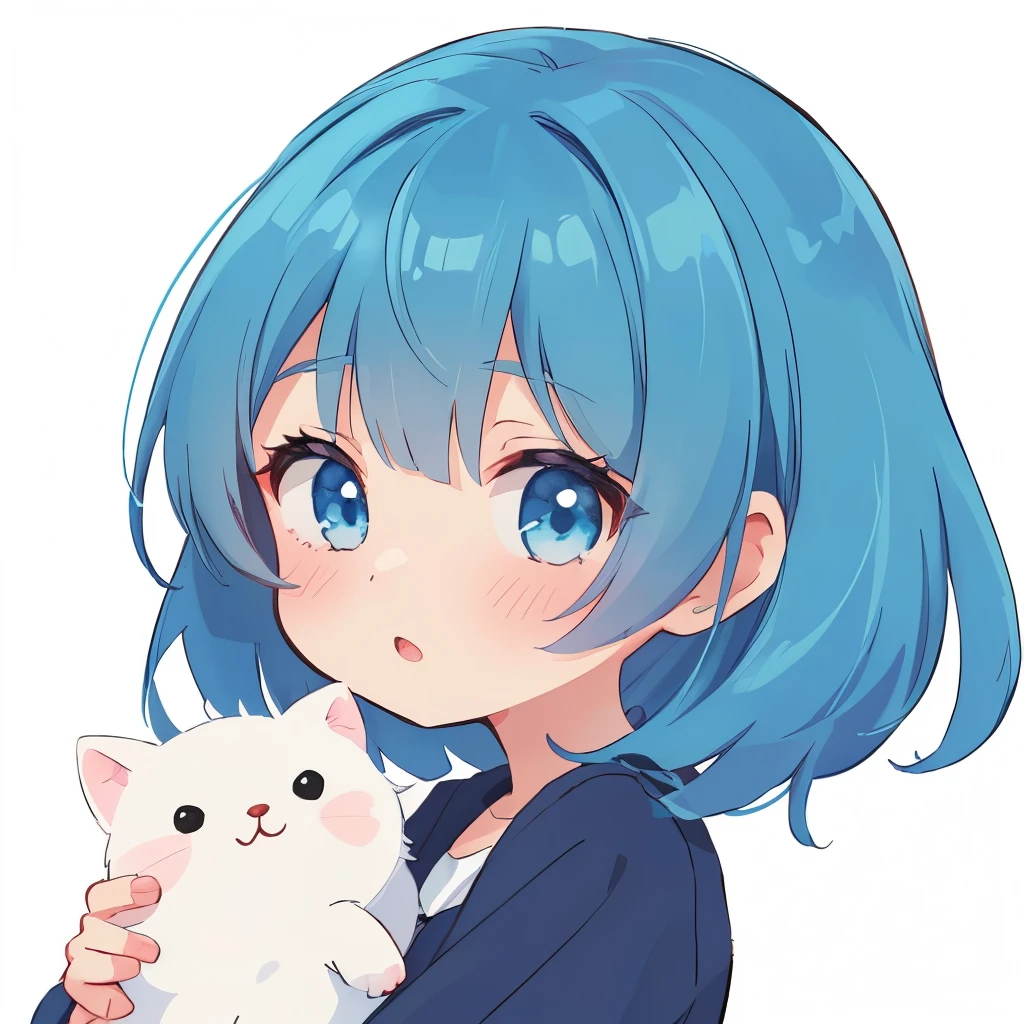 Blue Hair Girl、Anime Girl Anime Moe Art Style, Cute girl anime visuals, Cute Anime, cute Anime Girls, Soft anime illustration, Cute art style, young Anime Girls, anime art wallpaper 8k, anime art wallpaper 4k, anime art wallpaper 4k, Cute Anime style, Anime Background, (Anime Girls)