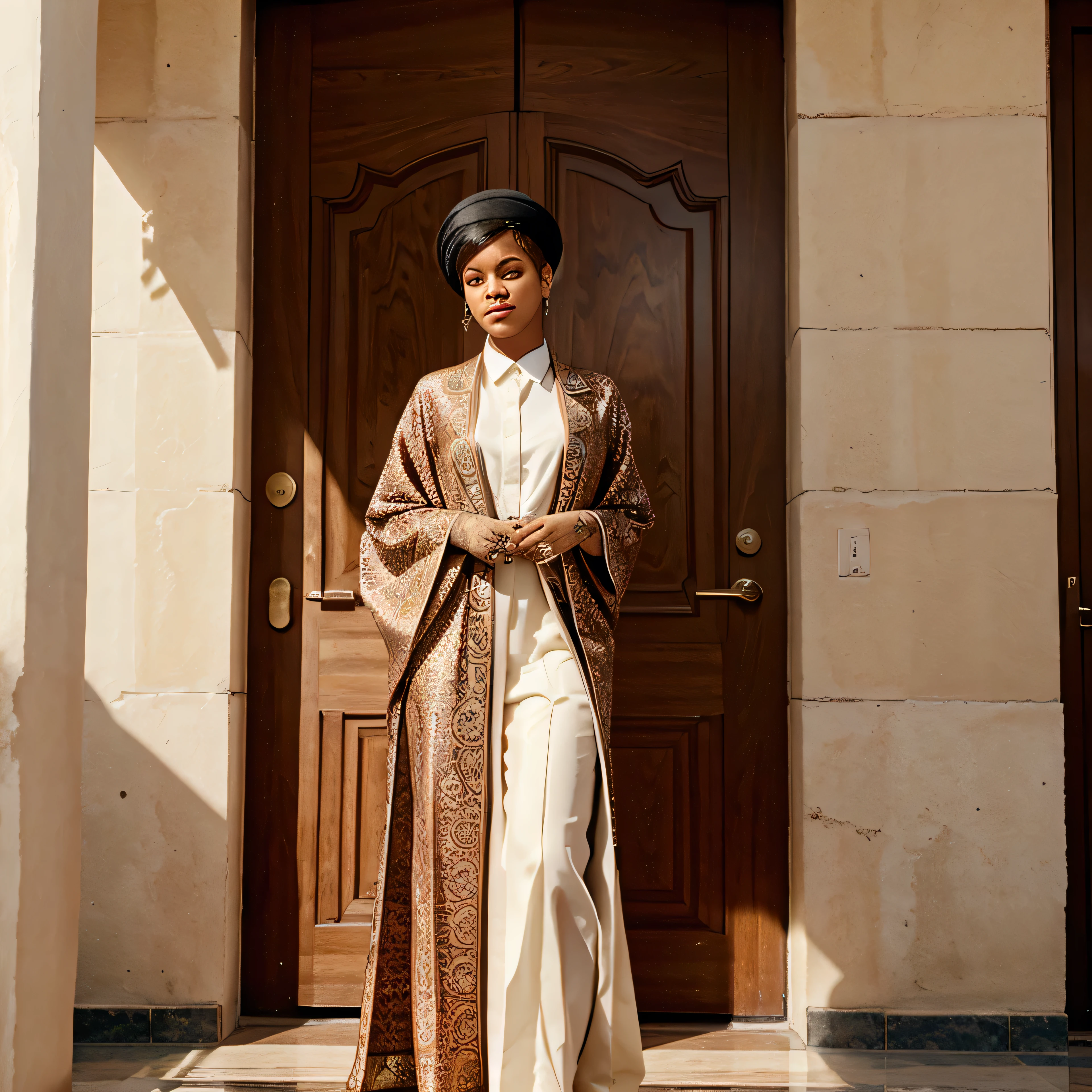 Rihanna, President of Iran, formal traditional clothes