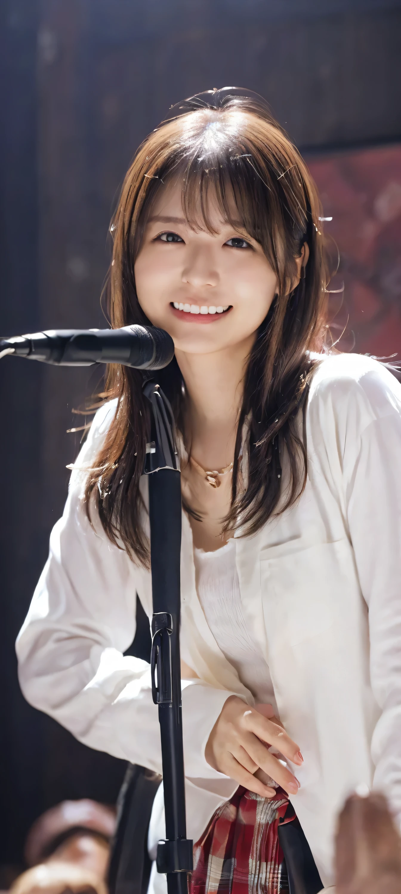 Sakurazaka46 Idol、Luxurious single bun hairstyle、{{{{{{{Meltingly sweet eyes、Half Open}}}}}}}{{{{{{Vulgarity}}}}}}、{{{saliva、saliva trail.Sleepy face、Watery eyes、It's a mess}}}、1 girl, ({{{Out of breath、Feels good〜〜、climax〜、Supine sex、Overflowing love juice、Composition seen from directly above、bird'S perspective、Front view}}}、Silver Necklace、Put your head on the pillow、Use a pillow、Sex in the missionary position、Sleep on your back、Sperm dripping from the vagina、The penis goes deep into the vagina.It feels so good I'Are crying、Melted half、Troubled eyebrows、heart.Hollow Eyes 、Pour a huge load of sperm into her vagina!、I'Having a baby、It feels so good... I'Tears flow、Realistic penis inserted into vagina、Couple visiting Las Vegas'Activities、Ecstatic expression、Sex in a dimly lit room、{{{Drunk Eyes}}}、Drunk Eyes.Blowing in the face 、It's a mess 、eyes half open.Sexual climax.how.Greasy body.、luxury、、Disheveled Hair、Wet Hair、Sweaty body、Messy Hair、{{{Vulgarity}}}、Grab your chest、orgasm、Spread your legs wide、During sex、Ample breasts:1.2), (RAW Photos, highest quality), (Realistic, Realistic:1.4), Tabletop, Very delicate and beautiful, Very detailed, 2k wallpaper, wonderful, finely, Very detailed CG Unity 8K wallpaper, Very detailed, High resolution, Soft Light, Beautiful detailed girl, Very detailed目と顔, Beautiful and sophisticated nose, Finely beautiful eyes, Cinema Lighting,Perfect Anatomy, Slender body, Was nervous, Bedroom、Late Night、The Las Vegas night view can be seen from the window..、
Straight semi-long hair, bangs, Looking at the audience, smile、