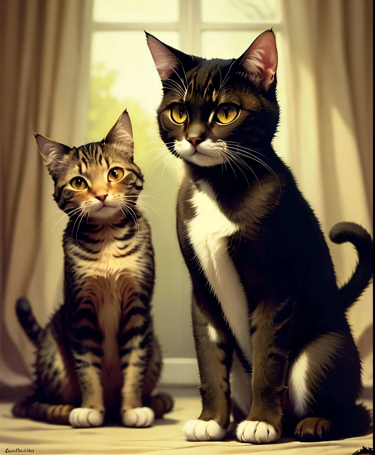 The Cats of Ulthar.r, inspired by Lovecraft H.P novel "The Cats of Ulthar",