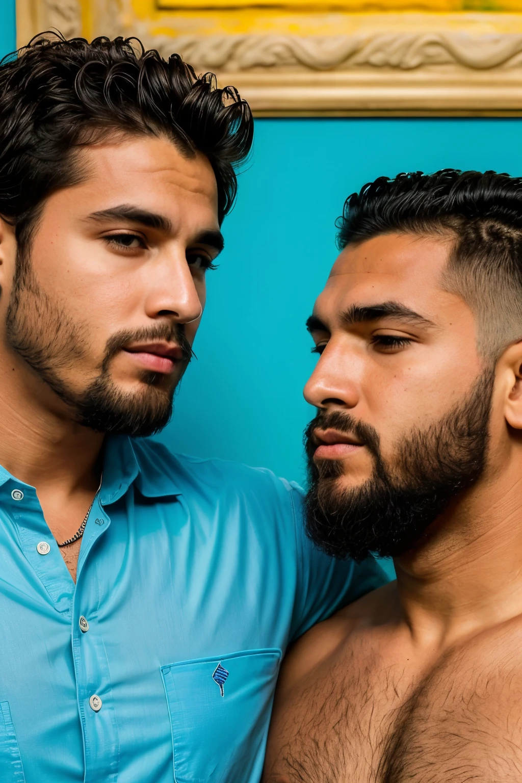 ((melhor qualidade)), ((obra de arte)), (detalhado), rosto perfeito

dois homens lutando ate a morte|
indio com bermuda azul e camisa da puma  vs mendigo com visual todo preto
(o indio ta vencendo)
homem loiro observado
