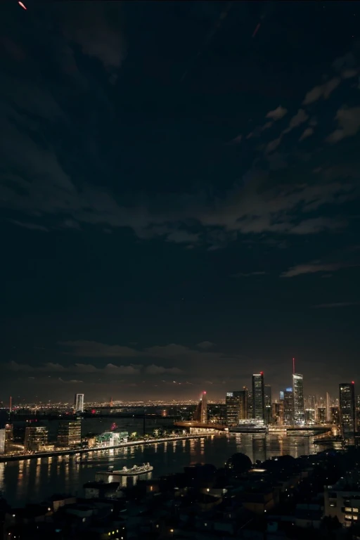 The City skyline at night in Dying Light 2