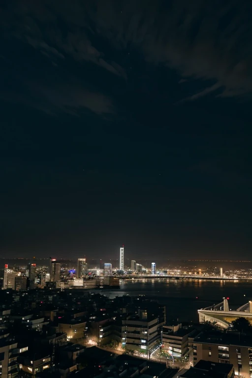 The City skyline at night in Dying Light 2
