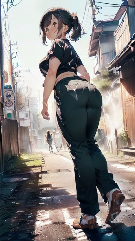 (must be follow these prompts:2),masterpiece, best quality, extremely detailed,photorealistic,(one woman:2),(alone:1.5),(genuine japanese looks:1.5),(japanese pretty woman:1.5),(adult woman but girly looks:1.4),(girlish face:1.6),(casual clothes on:1.4),(adorable face:1.4),(in tokyo:1.4),(a little plump face:1.5),(a little tiny height:1.3),(a little fat legs:1.3),(a little short regs:1.2),(a little plump hip:1.3),(natural face:1.8),(hardened chino pants is vital for her:1.5),(remarkable hardened chino pants on:1.5),(usual face:1.6),(must be her chino pants on:1.5),(she looks like japanese idol:1.5),(do not cut out her clothes:1.5),(normal body structures:1.9),(displayed one woman on single picture:2),(irresistible voluptuous body style:1.5),(must be fully clothes on:1.8),(a little plump japanese woman:1.2),(a little plump legs:1.3),(ejaculated in her arsehole again and again but her chino pants on:1.7),(she is very tired to faint away but her clothes on:1.8),(she looks exhausted with viscously clothes on:1.8),(her booty is too frousy but her chino pants on:1.7),(viscously arsehole and vagina but her chino pants on:1.6),(she looks like a lolita:1.7),(numerous cum in her vagina but her chino pants on:1.8),(unbelievably creampied but her chino pants on too much:1.8),(ejaculated in her pussy again and again but her chino pants on too much:1.9),(numerous cum on her crotch area behind her chino pants on too much:1.6),(oldest cum remains inner chino pants too much:1.9),(her chino pants thoroughly penetrated with oldest semen:1.6),(her inner chino pants is viscous:1.9),(her arsehole is creampied but her chino pants on:1.8),(her arsehole is baggy after annual sex but her chino pants on:1.9),(oldest seminal stains increased:2),(repeated gang-rape to her double holes but invisible it beyond her chino pants far too much:1.9),(multiple raped and creampied every night but invisible it beyond her chino pants far too much:1.9),(usual face and usual life:2.3)