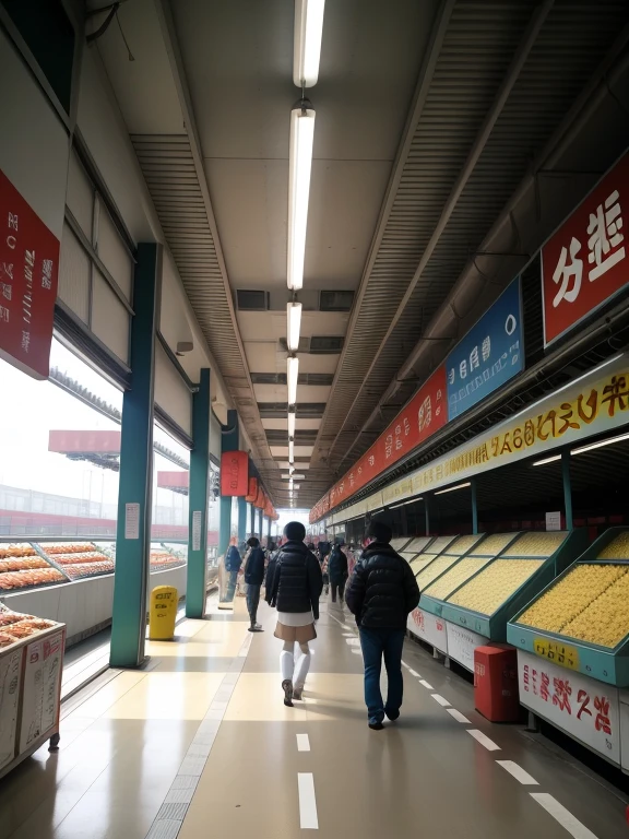 Chinese tourists are buying it all、Toyosu Market is deserted, like a ruin with no one in it.