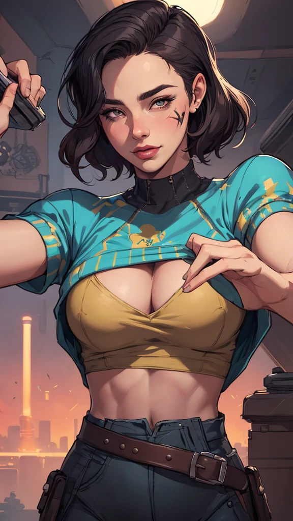 VeronicaCipher portrait mode Cartoon style digital illustration GTA style ((tronco selfie, feliz)), obra de arte, melhor qualidade, ultra-detalhado, Sozinho, a close-up, Cartoon style, GTA-style digital illustration of a bunch of different women with different hairstyles, arte do personagem Charlie Bowater, character headshot concept art, Estilo de arte de Charlie Bowater, arte de retrato de personagem, Arte impressionante de personagens, game characters head designs, pintura de desenhos de personagens, design de personagens de alta qualidade, penteados femininos, character illustrations, neoartcore e charlie bowater, estilo de charlie bowaterestmontanha, luvas, sweater, tem, lanterna, floresta, pedras, rio, madeira, smoke, Sombras, contraste, clear sky, analog style (olhe para o visualizador:1.2) (textura da pele) (film grain:1.3), (tom quente, tom quente) :1.2), fechar-se, Cinematic Light, side lighting, ultra high resolution, melhor sombra, CRU, tronco, , wearing kodak vision 3 pullover,style Cartoon style digital illustration GTA style portrait mode Character woman atompunk style Fallout 4 black hair actress Ella Purnell with battle marks Cartoon image of a woman .Ilustracaoo estilo desenho animado, estilo de arte dos desenhos animados, estilo de arte dos desenhos animados, digital illustration style, estilo atompunk design de personagens altamente detalhado, arte digital detalhada coragem,actress Ella Purnell Forest fan art, Design de cabelos pretos personagens de retrato, beautiful digital illustration, retrato de alta qualidade, Arte em quadrinhos, mulher jovem cabelo com transas lindas . Eyelined eyes Medium large bust and wonderful sexy clothes. image expression of sexual desire from waist to head illustration atompunk style Fallout 4 The perspective is from below, enfatizando a majestade e o poder da Gigante."atriz Ella Purnell cabelos pretos uma mulher de