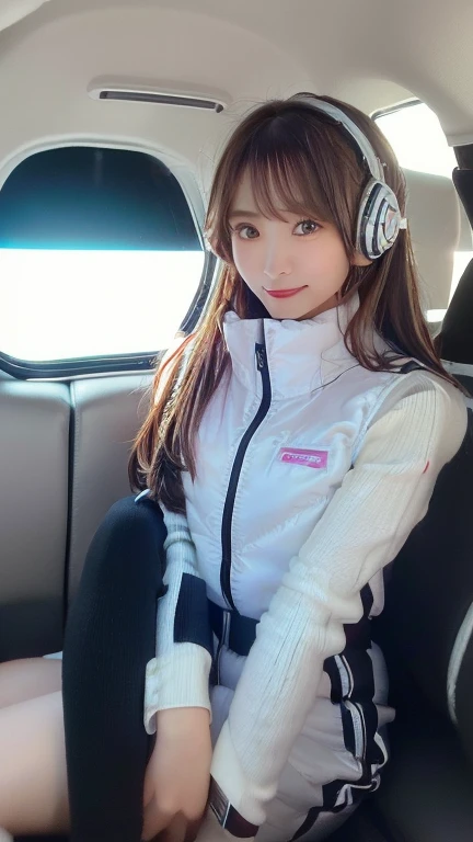 (masterpiece:1.5)、(Realistic:1.5)、(highest quality:1.4、8k、RAW Photos)、
Ultra-high resolution、Professional Lighting、Perfect dynamic composition、Photographed indoors、
Film Grain、chromatic aberration、(Bokeh:1.1)、
Frank、Sophisticated、charm、Ultra-realistic、Attention to detail、Golden Ratio、
(1 girl)、Slender girl、Delicate and charming girl、Cute Woman:1.4、
Serious expression、Looking at the audience、Sculptural installation、Sit on the sofa and relax、
Light brown hair、Shiny Hair、Hairstyle: Ponytail、
real skin、
Shut your mouth.、Beautiful Eyes、double eyelid、Thin arms、、
、Show off your thighs,(astrovest):5,(shiny white log downvest):3,BREAK ((Detailed face, Professional photography)), ((NSFW, zettai ryouiki, 1 girl)), Ultra-high resolution, (Realistic: 1.4), RAW Photos, highest quality, (PhotoRealistic Stick), concentrated, Soft Light, ((30 years old)), ((Japanese)), (( (Young Face))), (surface), (Depth of written boundary), masterpiece, (Realistic),(inside ISS):3, woman, ,astrovest:2,headphone:2,smartwatch,,bangs, ((1 girl)),(black sleeves):2,(black tights):2,inside spacestation,inside spacecraft,,zero gravity,smile,open leg,blush:1.5,hidden hands,neotech