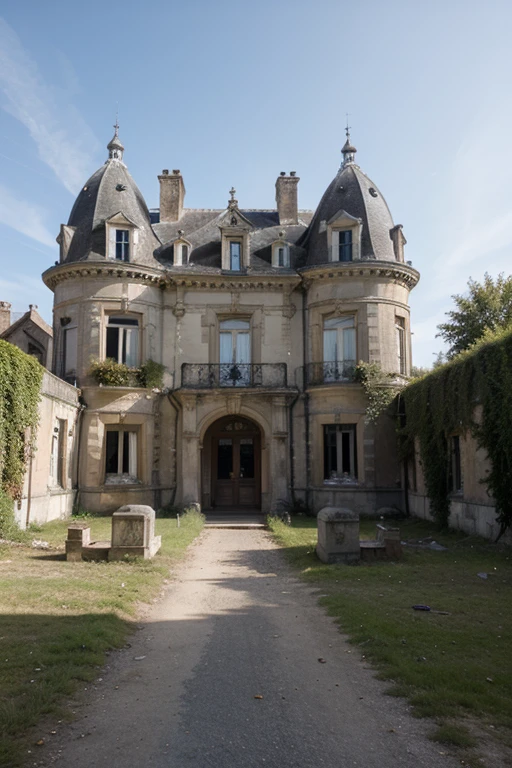 lieu urbex en france, abandoned period castle exterior