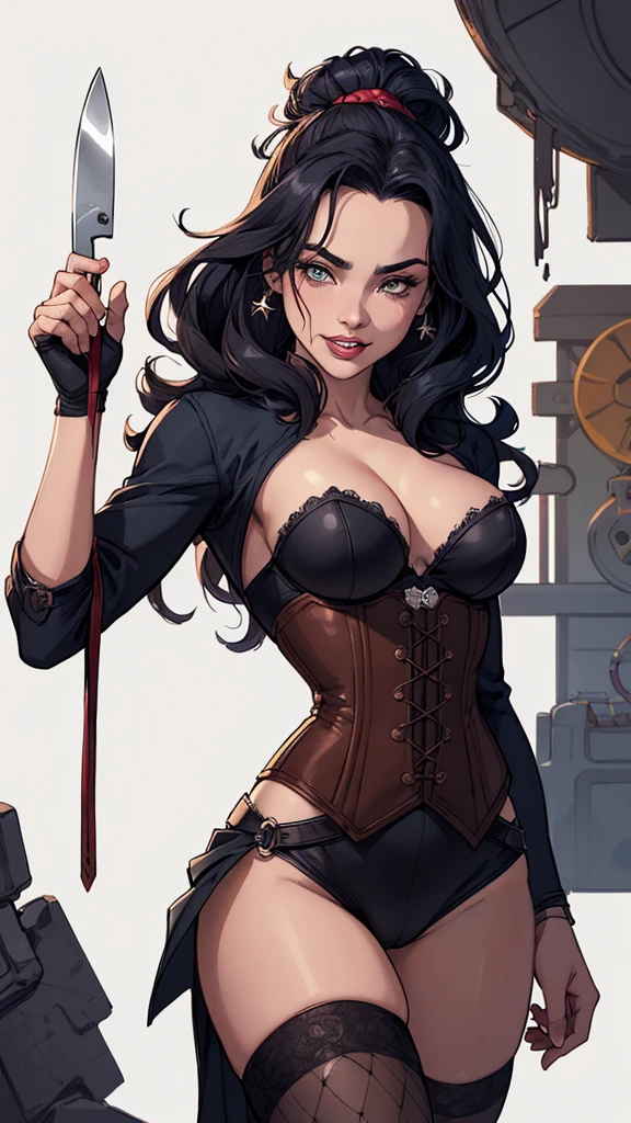 Xena Personagem Christina Ricci cabelo preto estilo Morticia AddamsImagem de desenho animado de uma mulher .Ilustra??o estilo desenho animado, estilo de arte dos desenhos animados, estilo de arte dos desenhos animados, digital illustration style, design de personagens altamente detalhado, arte digital detalhada fofa, City fan art, Design style digital illustration style Like character in Tekk, Design de personagens de retrato, beautiful digital illustration, retrato de alta qualidade, Arte em quadrinhos, mulher jovem cabelo com transas lindas . Queen Anna of ArendelleBeautiful lined eyes Medium large bust and wonderful sexy clothes. image expression of sexual desire from waist to head illustration Queen Anne of Arendelle atompunk style Fallout 4 playboy magazine style pose Character wearing clothesCartoon style corsets clothes from hell Harley Quinn cartoon of a woman .Ilustra??o estilo desenho animado, estilo de arte dos computadores roupas de vampira desenhos animados, estilo de arte dos desenhos animados, smile showing teeth Digital illustration style, design de personagens altamente detalhado, arte digital detalhada fantasia sensualizando Design de personagens de retrato, beautiful digital illustration, retrato de alta qualidade, Arte em quadrinhos, mulher jovem. expression of sexual desire white background cartoon style:1.2), lisa Simpsons mulher Imagem de desenho animado de uma mulher , roupas sensuais , garota super fofa, authoritative would be facial expressionIllustrate??o estilo desenho animado, estilo de arte dos desenhos animados, estilo de arte dos desenhos animados, digital illustration style, there is a woman in a corset and stockings holding a knife, Alena Aenami e Artegerm, gama murata e artegerm, artegerm extremamente detalhado, Artegerm e Ilya Kushinov, modelo uniforme | artegerm, Ilya Kuvshinov e Artegerm, estilo artegerm, artegerm e Rossdraws