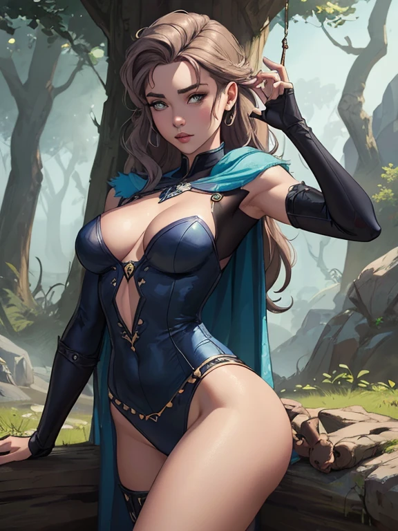 Personagem mulher estilo atompunk Fiona rainha Anna de Arendelle com marcas de guerras Imagem de desenho animado de uma mulher .Ilustra??o estilo desenho animado, estilo de arte dos desenhos animados, estilo de arte dos desenhos animados, digital illustration style, estilo atompunk design de personagens altamente detalhado, arte digital detalhada coragem, Forest fan art, Design de personagens de retrato, beautiful digital illustration, retrato de alta qualidade, Arte em quadrinhos, mulher jovem cabelo com transas lindas . Queen Anna of ArendelleBeautiful lined eyes Medium large bust and wonderful sexy clothes. image expression of sexual desire from waist to head illustration Queen Anne of Arendelle atompunk style Fallout 4 style pose playboy magazine 