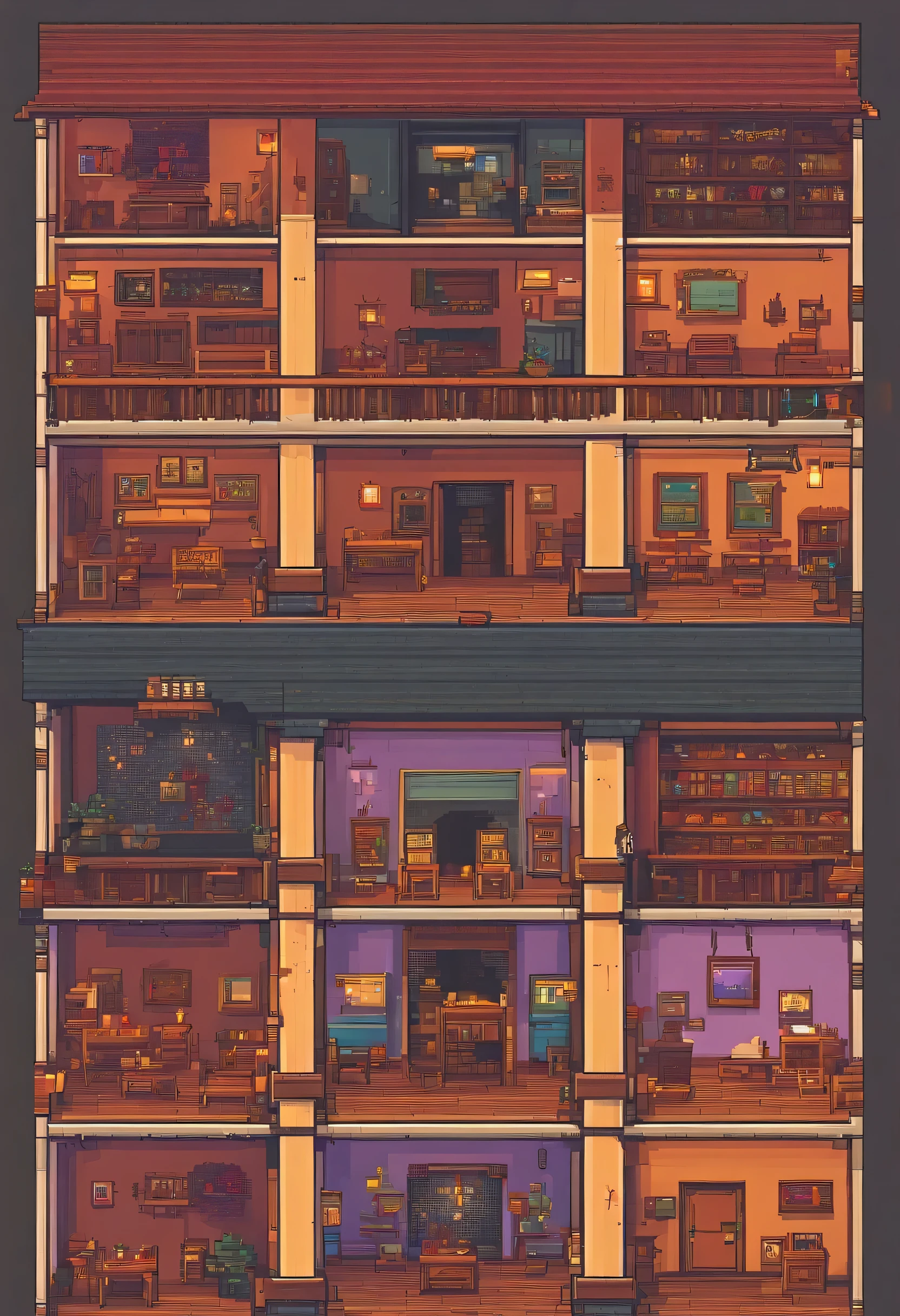 A hostel with equal room allocations,A world of swords and magic